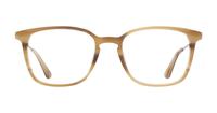Brown Horn/ Silver London Retro Baker Square Glasses - Front
