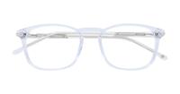 Clear Crystal London Retro Belsize Square Glasses - Flat-lay