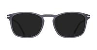 Matte Crystal London Retro Belsize Square Glasses - Sun