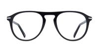 Shiny Black London Retro Canning Pilot Glasses - Front