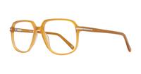 Shiny Honey London Retro Charing Rectangle Glasses - Angle