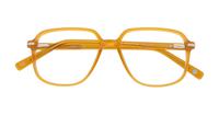 Shiny Honey London Retro Charing Rectangle Glasses - Flat-lay