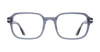 Shiny Grey Crystal London Retro Dollis Round Glasses - Front