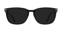 Black London Retro Eastcote Rectangle Glasses - Sun