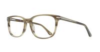 Khaki Horn London Retro Eastcote Rectangle Glasses - Angle