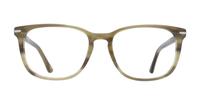 Khaki Horn London Retro Eastcote Rectangle Glasses - Front