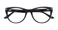 Black London Retro Farringdon Cat-eye Glasses - Flat-lay