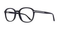 Black London Retro Finchley Round Glasses - Angle