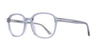 Crystal Grey London Retro Finchley Round Glasses - Angle
