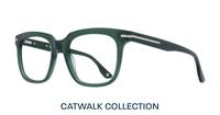 Crystal Olive London Retro Fitzrovia -53 Square Glasses - Angle