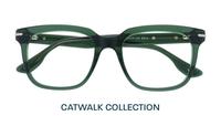 Crystal Olive London Retro Fitzrovia -53 Square Glasses - Flat-lay