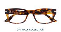 Havana London Retro Forest Rectangle Glasses - Flat-lay