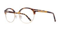 Havana London Retro Fulwell Clubmaster Glasses - Angle
