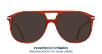 Crystal Orange London Retro Gants Oval Glasses - Sun