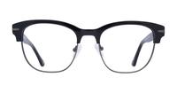 Black London Retro Greenford Oval Glasses - Front