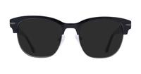 Black London Retro Greenford Oval Glasses - Sun