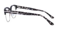 Grey Havana London Retro Greenford Oval Glasses - Side