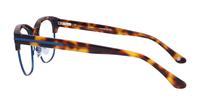 Havana London Retro Greenford Oval Glasses - Side