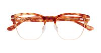Honey Havana London Retro Greenford Oval Glasses - Flat-lay