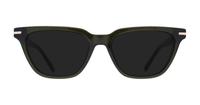 Crystal Khaki London Retro Gunnersbury Rectangle Glasses - Sun
