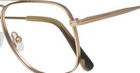 Matte Gold London Retro Jacob Round Glasses - Detail