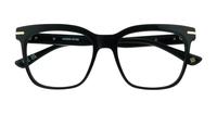 Black London Retro Jordan Rectangle Glasses - Flat-lay