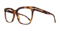 Havana London Retro Jordan Rectangle Glasses - Angle