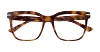 Havana London Retro Jordan Rectangle Glasses - Flat-lay