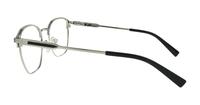 Matte Black / Shiny Silver London Retro Keith Square Glasses - Side