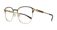 Matte Green / Gold London Retro Keith Square Glasses - Angle