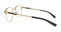 Matte Green / Gold London Retro Keith Square Glasses - Side