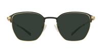 Matte Green / Gold London Retro Keith Square Glasses - Sun