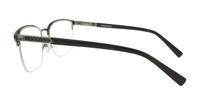 Matte Brown / Gunmetal London Retro Kevin Rectangle Glasses - Side