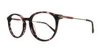 Pink Pattern London Retro Kitty Round Glasses - Angle