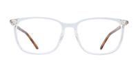 Clear/Brown London Retro Lucas Oval Glasses - Front