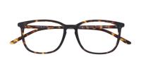 Matte Tortoise London Retro Lucas Oval Glasses - Flat-lay