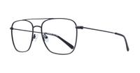 Black London Retro Randolph Square Glasses - Angle