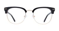 Black London Retro Reese Clubmaster Glasses - Front