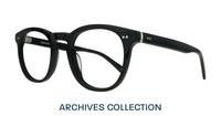 Black London Retro Reggie Round Glasses - Angle