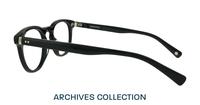 Black London Retro Reggie Round Glasses - Side