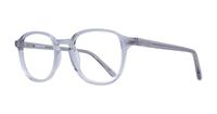 Grey Crystal London Retro River Round Glasses - Angle