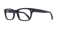Black London Retro Sage Wayfarer Glasses - Angle