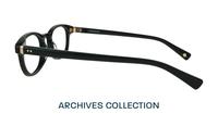 Black London Retro Walt Oval Glasses - Side