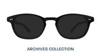 Black London Retro Walt Oval Glasses - Sun