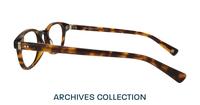 Havana London Retro Walt Oval Glasses - Side