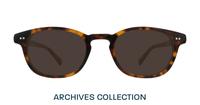 Havana London Retro Walt Oval Glasses - Sun