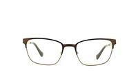 Brown Lucky Brand D300 Round Glasses - Front