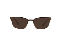 Brown Lucky Brand D300 Round Glasses - Sun