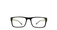 Black Lucky Brand Dive Rectangle Glasses - Front