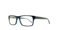 Navy Lucky Brand Dive Rectangle Glasses - Angle